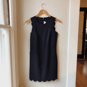 J.Crew Navy Scallop Dress Size 00